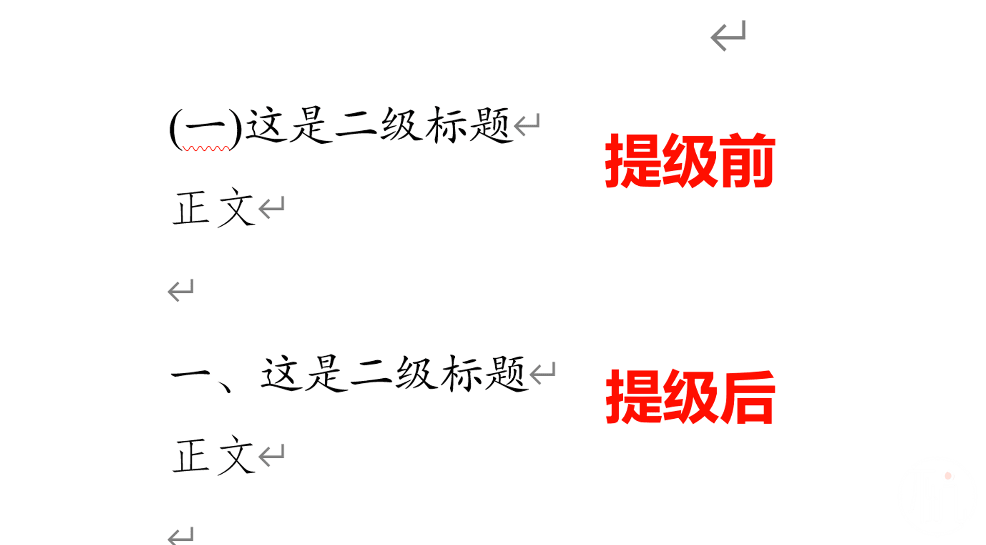 不坑盒子在word中一键批量对标题提级