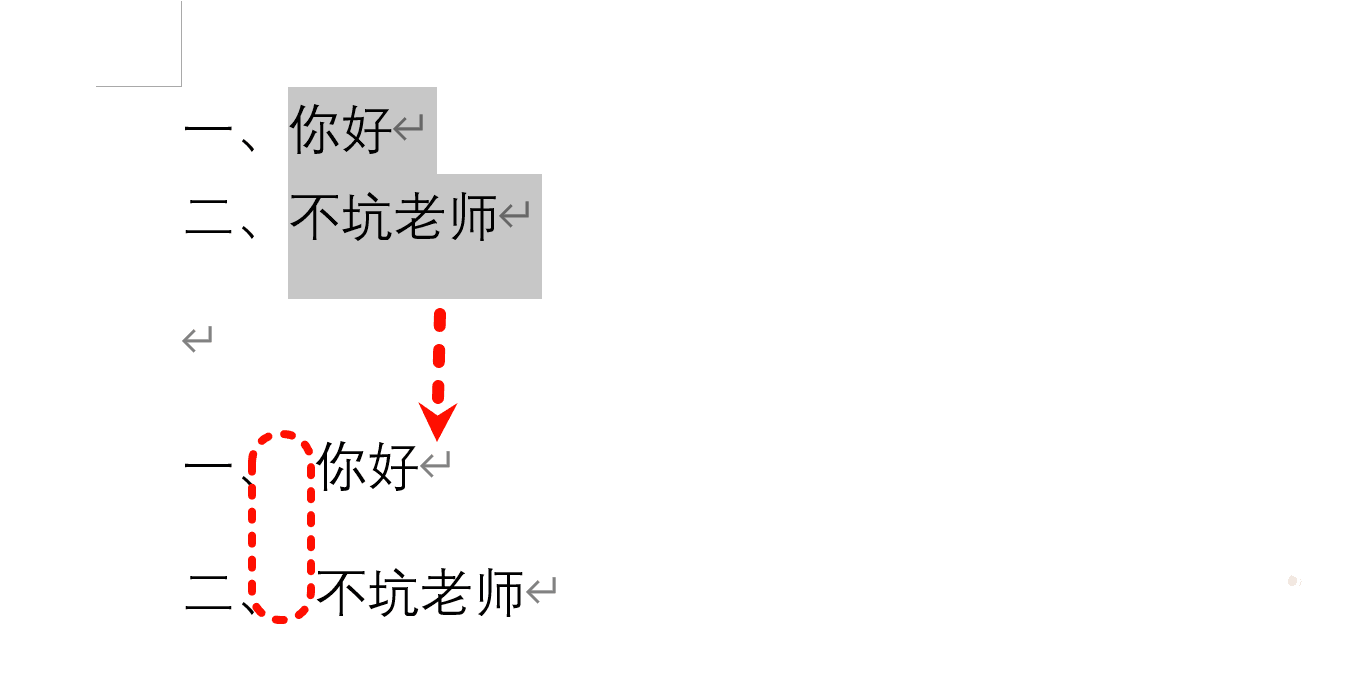 自动编号转为手动编号
