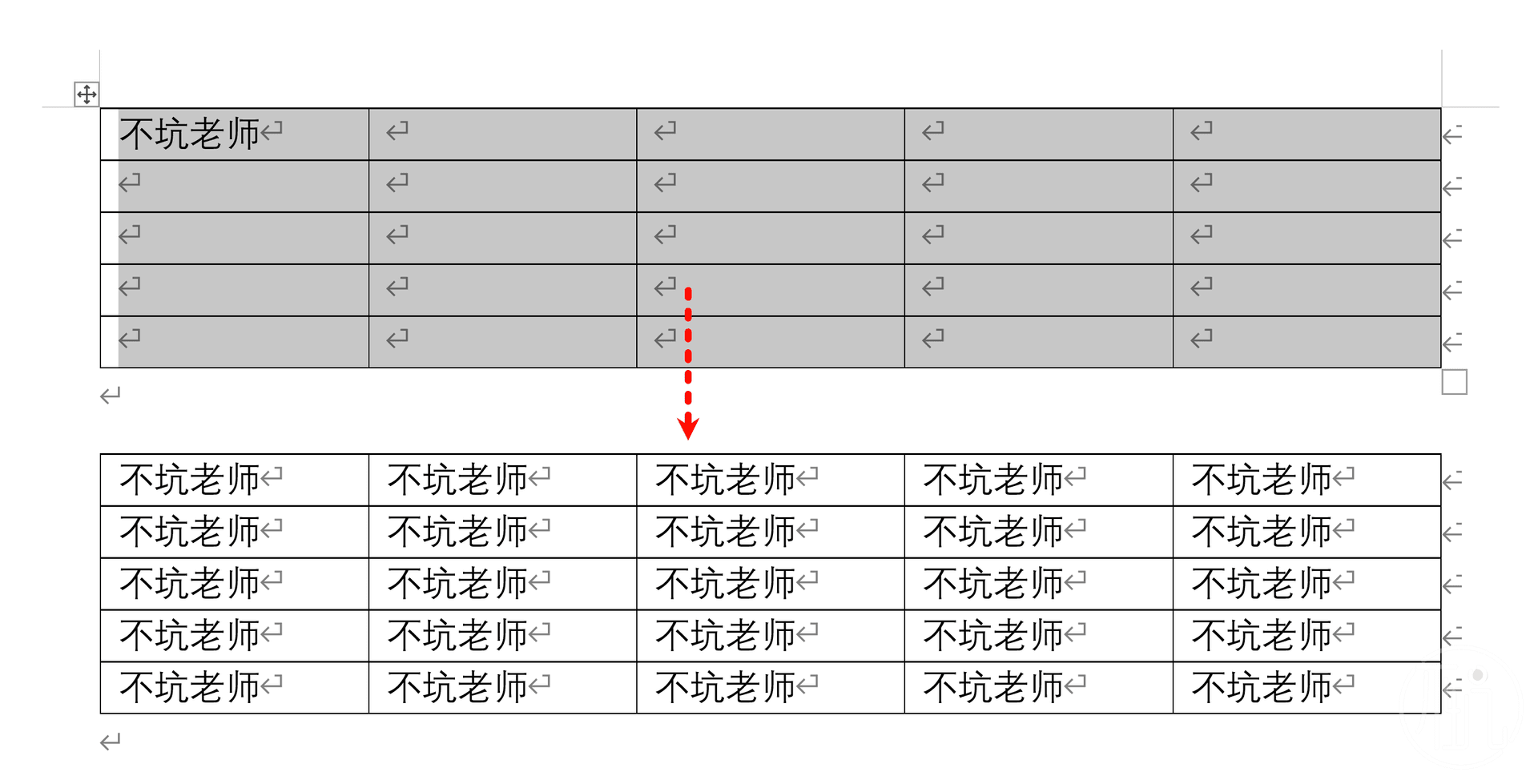 一键复制所有单元格
